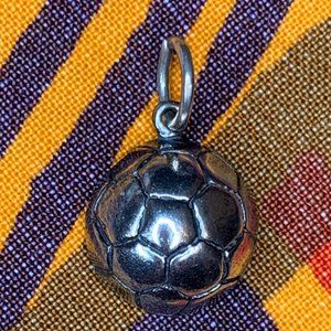 Sterling Silver Soccer Ball Charm